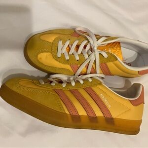 Adidas Gazelle Yellow and Orange Sneakers